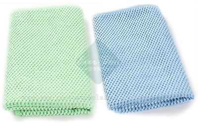 China Bulk Custom Bulk Blue Corn Kernel Microfiber Cleaning Rag Towels Producer